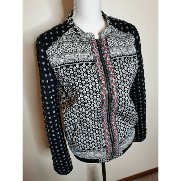 Roxy Women's Medium M Floral Quilted Jacket Coat - Picture 5 of 10